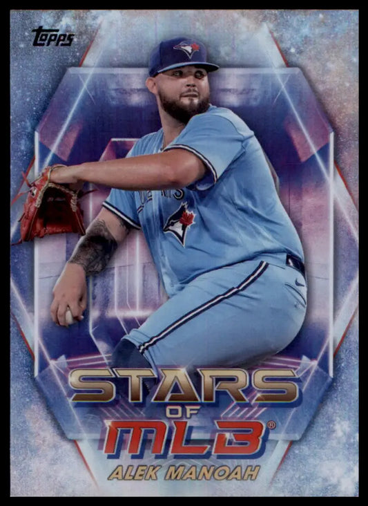 Alek Manoah 2023 Topps Stars of MLB baseball card featuring Toronto Blue Jays player