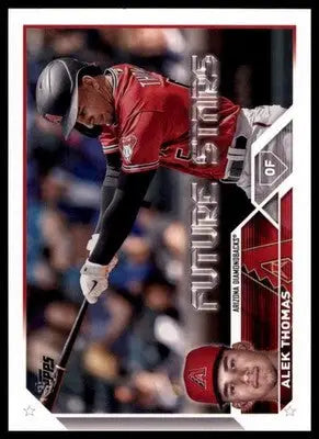 Alek Thomas baseball card from 2023 Topps #568 featuring Arizona Diamondbacks player