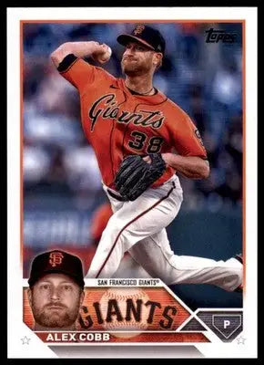 Alex Cobb 2023 Topps baseball card featuring San Francisco Giants player