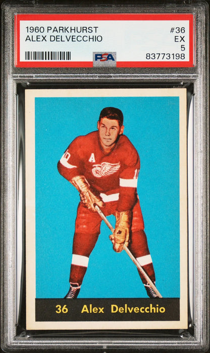 Alex Delvecchio 1960 Parkhurst #26 PSA 5 Excellent - Singles