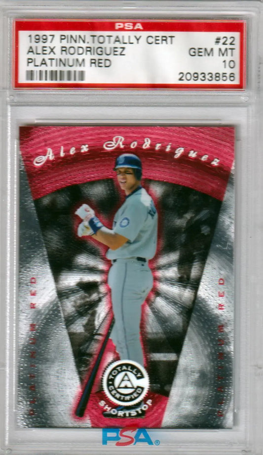 Graded Alex Rodriguez baseball card from Columbia Hobby, Platinum Red PSA 10 GEM MINT
