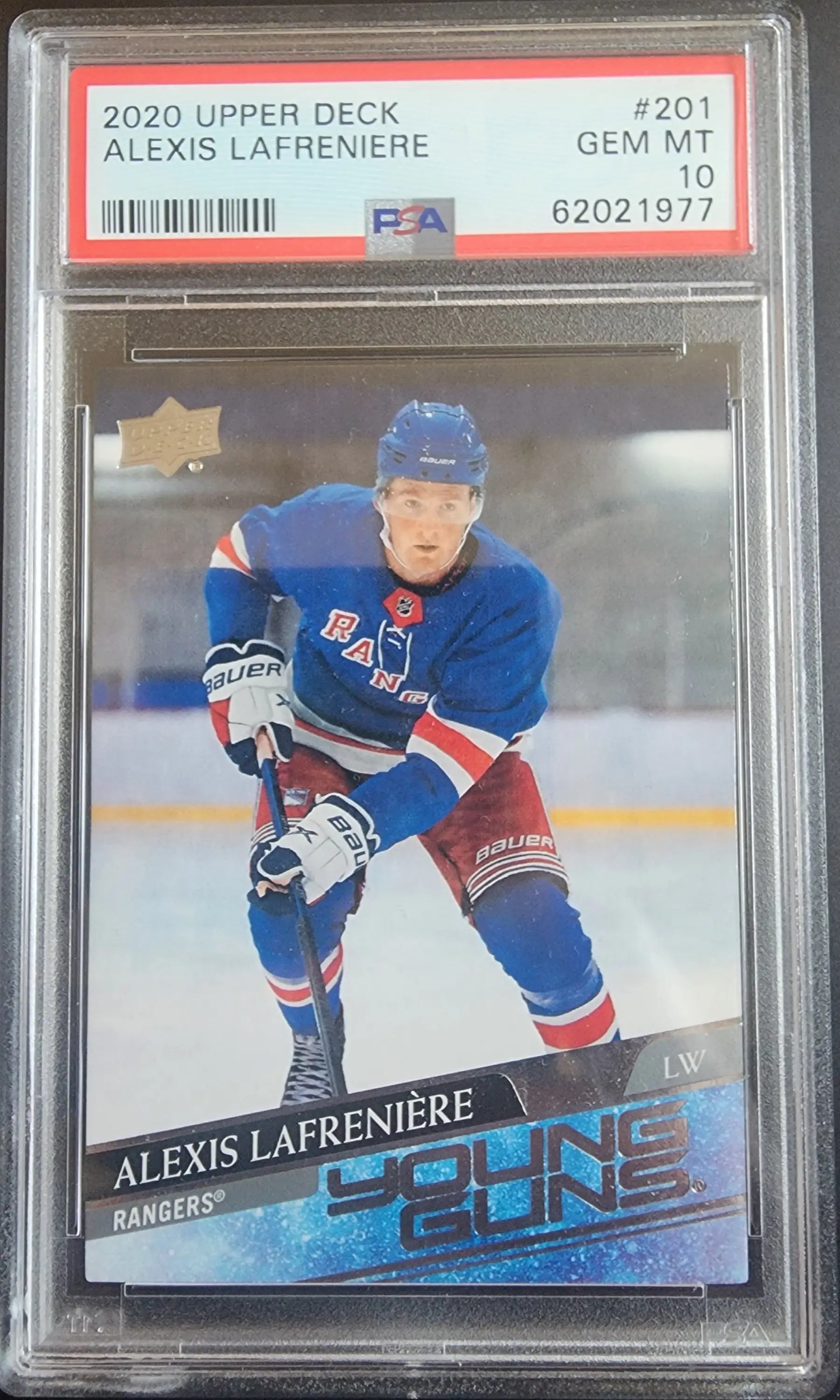 Alexis Lafreniere 2020 Upper Deck #201 PSA 10 Gem Mint 1977 - Singles