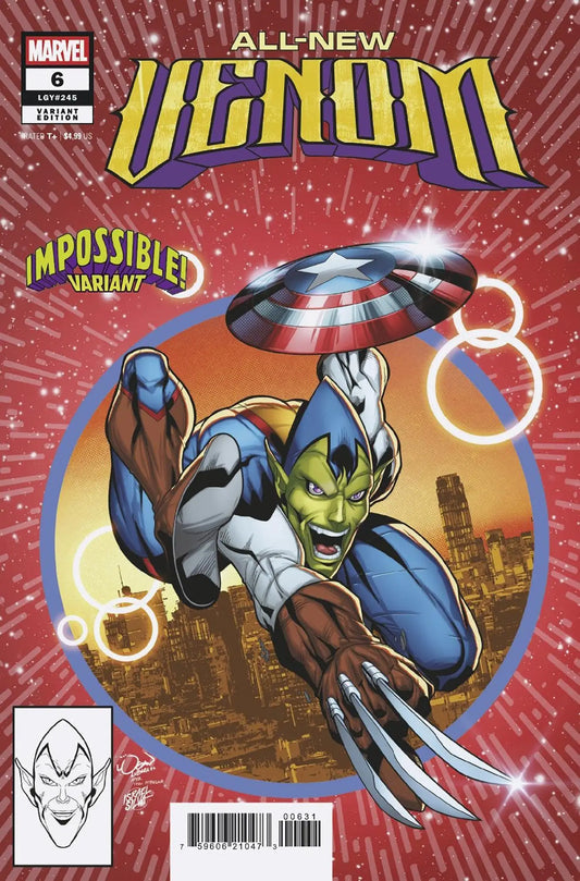 All-New Venom comic book All-New Venom Logan Lubera Impossible Variant front cover