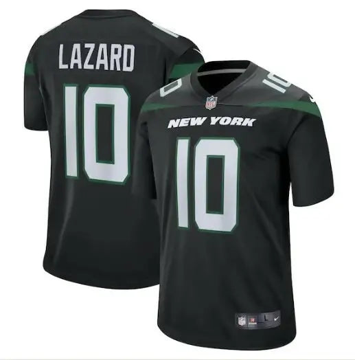 Black Allen Lazard New York Jets Nike alternate game jersey with number 10
