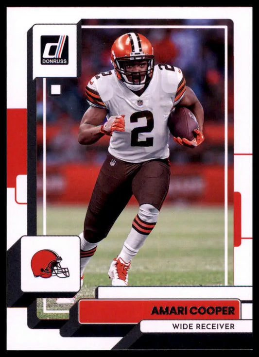 Amari Cooper football card from 2022 Donruss series featuring Cleveland Browns player
