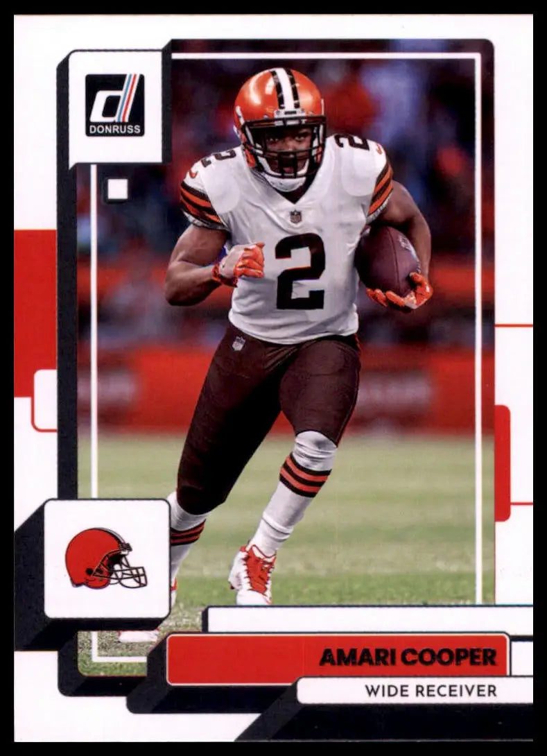 Amari Cooper football card from 2022 Donruss Cleveland Browns series