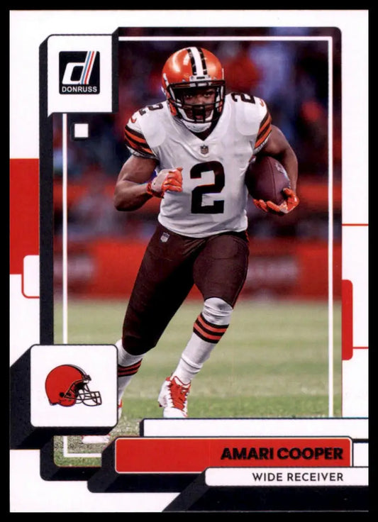 Amari Cooper football card from 2022 Donruss Cleveland Browns series