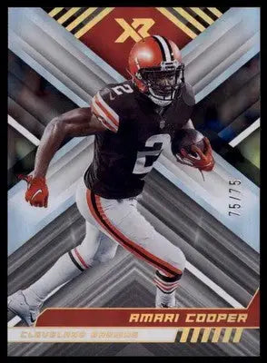 Football player card featuring Amari Cooper from the 2022 Panini XR Cleveland Browns collection