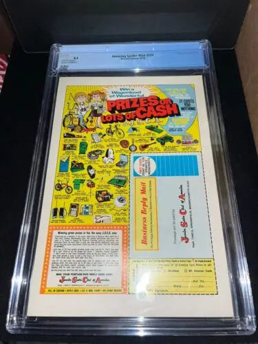 Amazing Spider-Man #124 CGC 8.5 graded comic book featuring 1st appearance of Man-Wolf