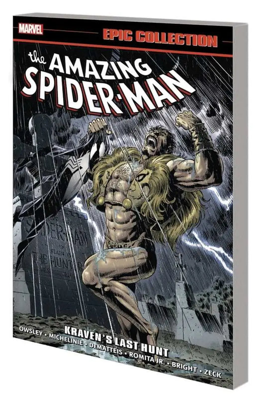 Amazing Spider-Man Epic Collection comic book featuring Peter Parker in Kraven’s Last Hunt TPB