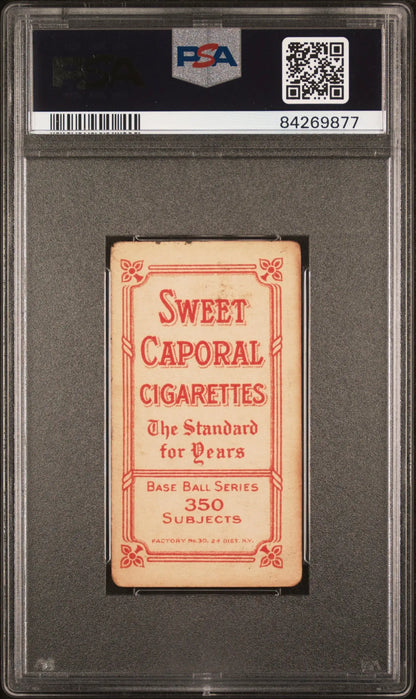 Vintage Ambrose Puttman Puttmann T206 Sweet Caporal cigarette pack in PSA holder