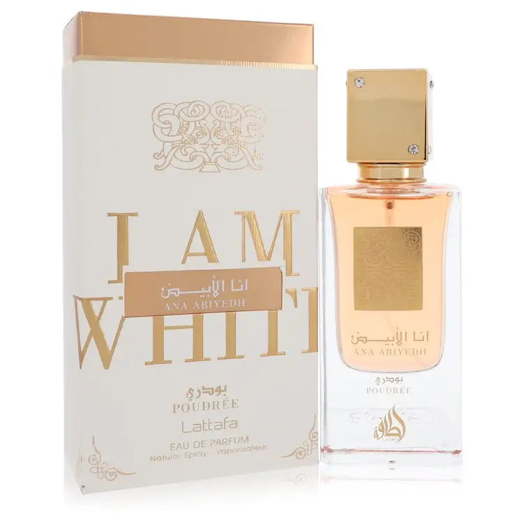 Ana Abiyedh I am White Poudree by Lattafa - Eau De Parfum Spray (Unisex) 2 oz - Women / Medium - Eau De Parfum Spray