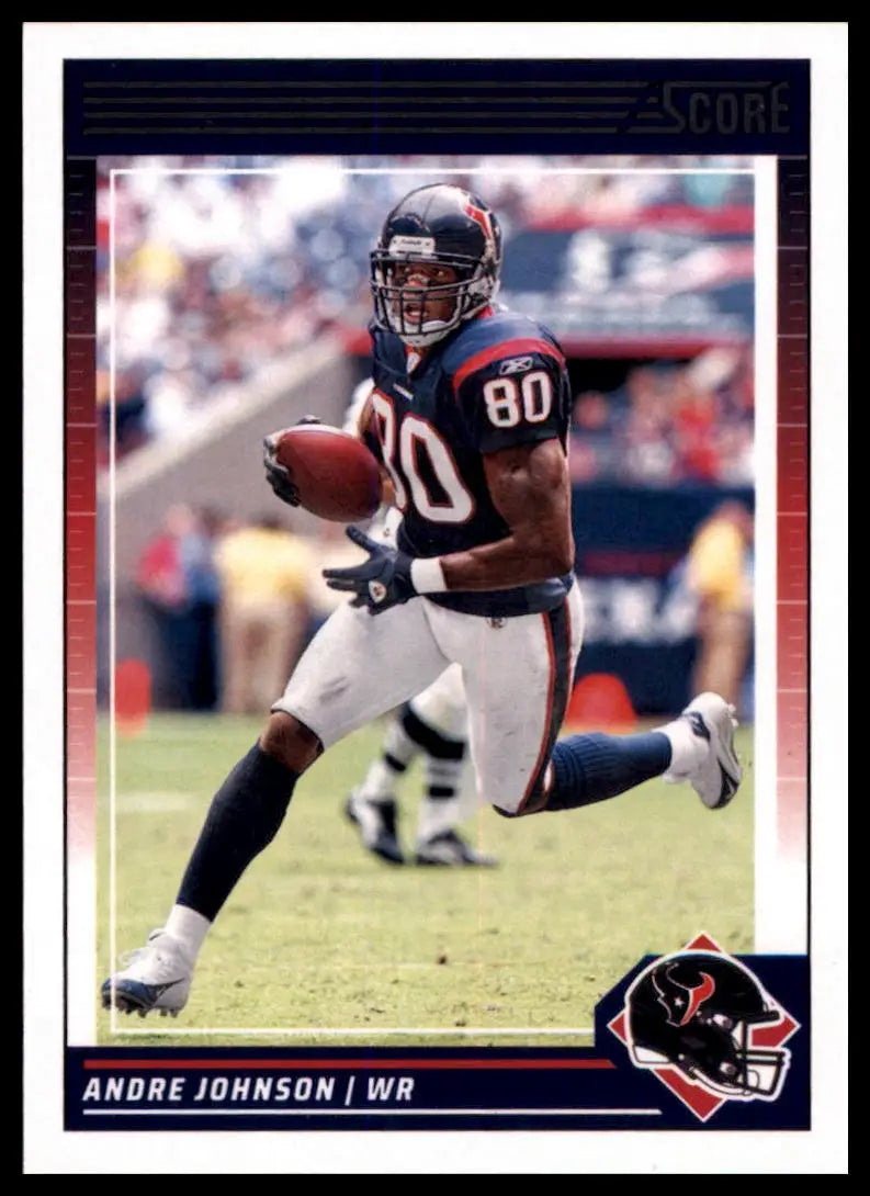 Andre Johnson football card from 2024 Score series featuring Houston Texans player