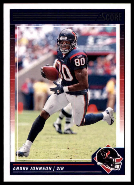Andre Johnson football card from 2024 Score series featuring Houston Texans player