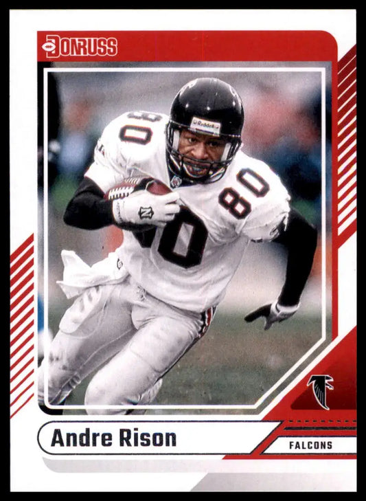 Andre Rison football card from 2024 Donruss series featuring Atlanta Falcons player