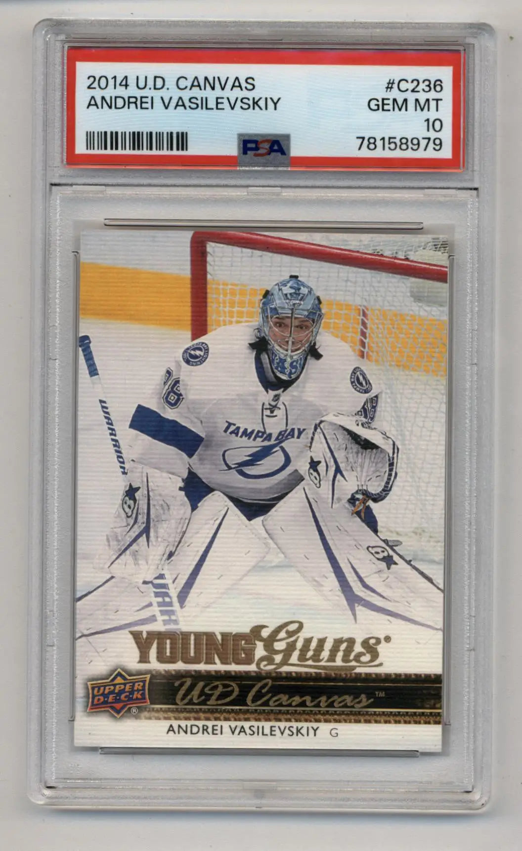 Andrei Vasilevskiy 2014-15 Upper Deck Canvas #C236 PSA 10 Gem Mint - Singles