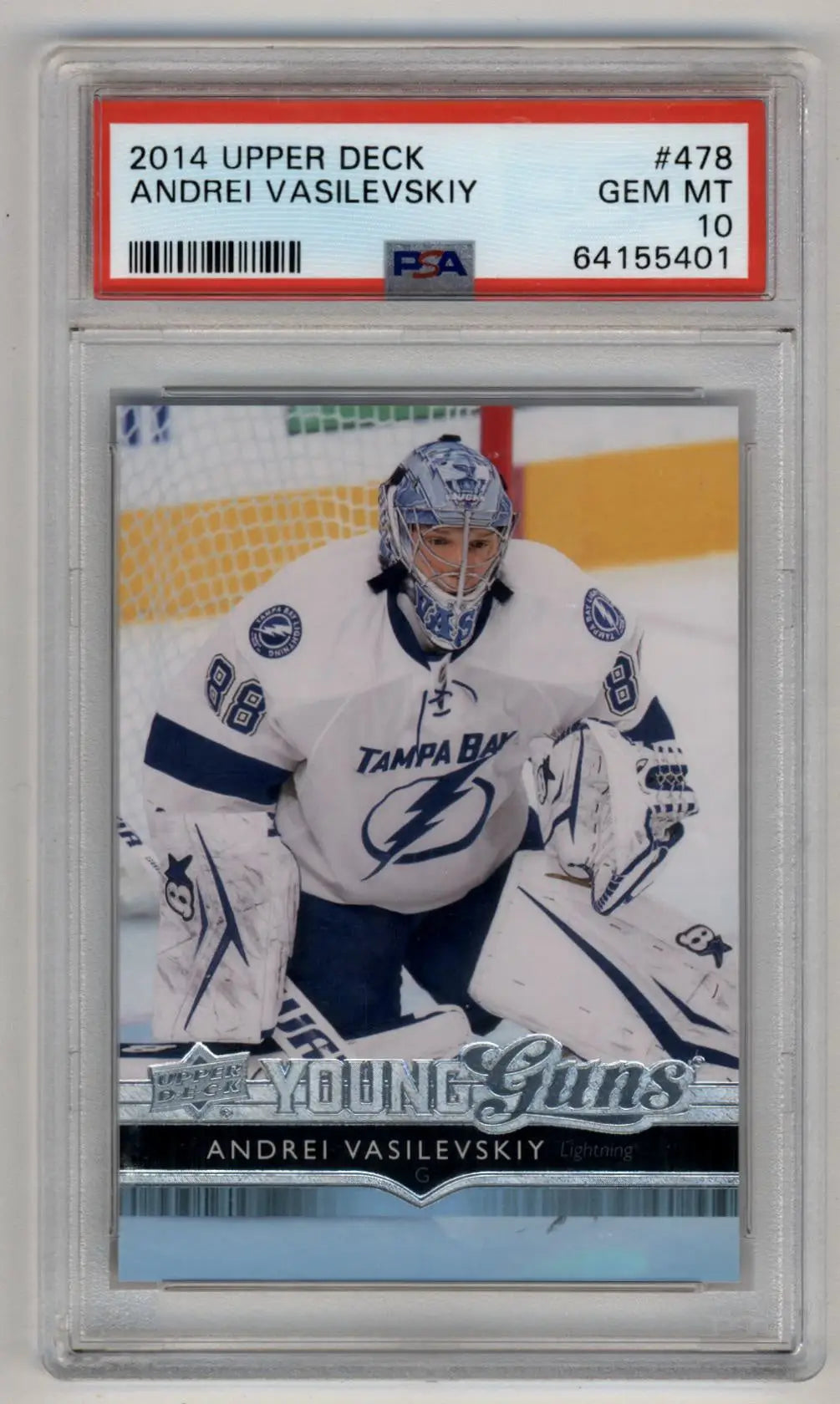 Andrei Vasilevskiy 2014-15 Upper Deck Young Gun #478 PSA 10 Gem Mint 5401 - Singles
