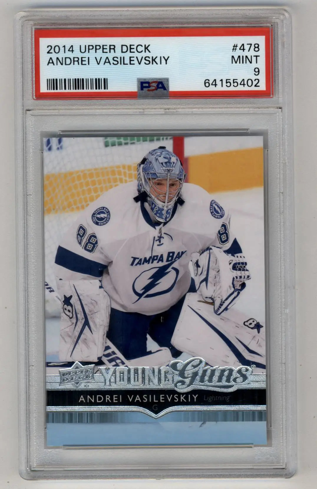 Andrei Vasilevskiy 2014-15 Upper Deck Young Gun #478 PSA 9 Mint 5402 - Singles