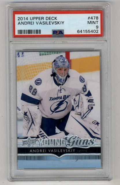 Andrei Vasilevskiy 2014-15 Upper Deck Young Gun #478 PSA 9 Mint 5402 - Singles