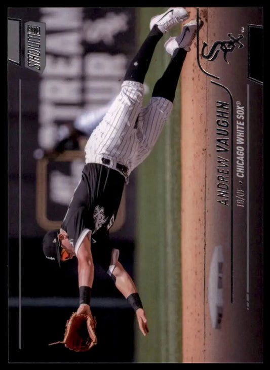 Baseball card featuring Andrew Vaughn from 2022 Stadium Club Chicago White Sox