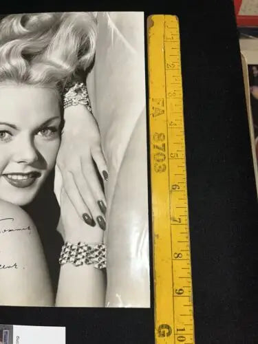 Vintage black and white photograph of Angela Greene, John F. Kennedy’s girlfriend JSA Authenticated