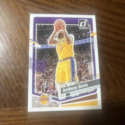 Anthony Davis Los Angeles Lakers trading card from 2023-24 Donruss product