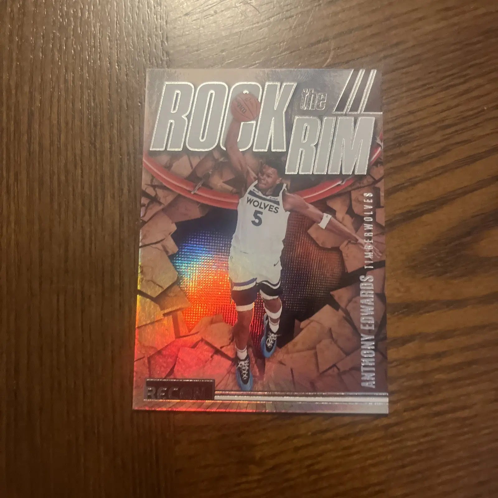 Anthony Edwards basketball card from the 8-card lot of trading cards collection