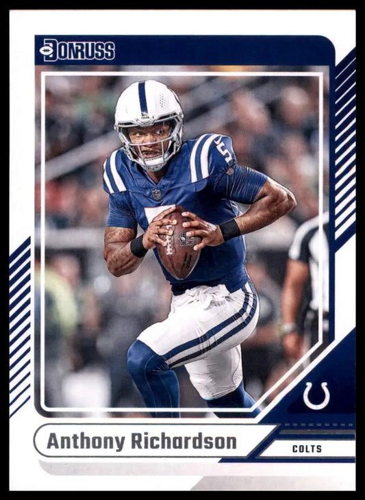 Anthony Richardson football card from 2024 Donruss series for Indianapolis Colts