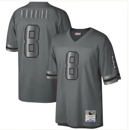 Gray football jersey with number 8 from Archie Manning New Orleans Saints 1979 Legacy Jersey