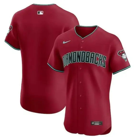 Maroon Arizona Diamondbacks Nike Vapor Premier Elite Patch Jersey displayed in product image