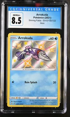 Arrokuda SV031/SV122 English CGC 8.5 Shining Fates holo Pokémon card