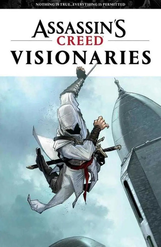 Assassins Creed Visionaries TPB Volume 01 comic book cover featuring Assassin’s Creed artwork