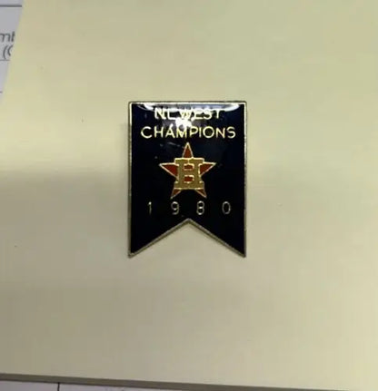 Houston Astros 1980 NL West Champions Enamel Hat Pin for baseball fans and collectors