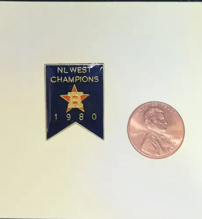 Houston Astros 1980 NL West Champions Enamel Hat Pin MLB Commemorative Product