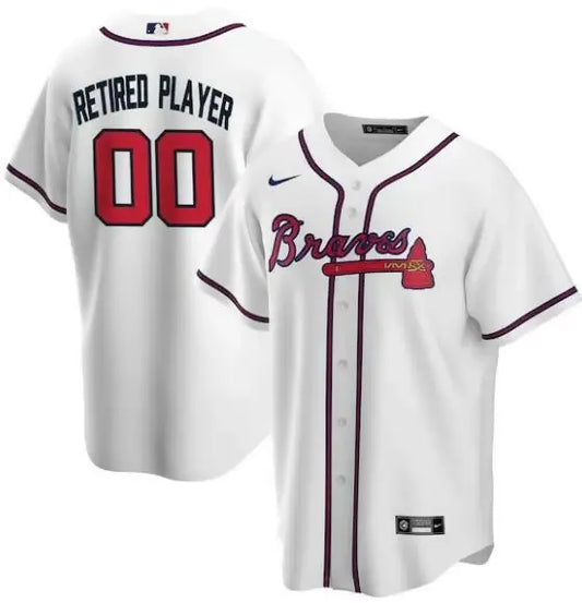 White Atlanta Braves Nike home pick-a-player retired roster replica baseball jersey