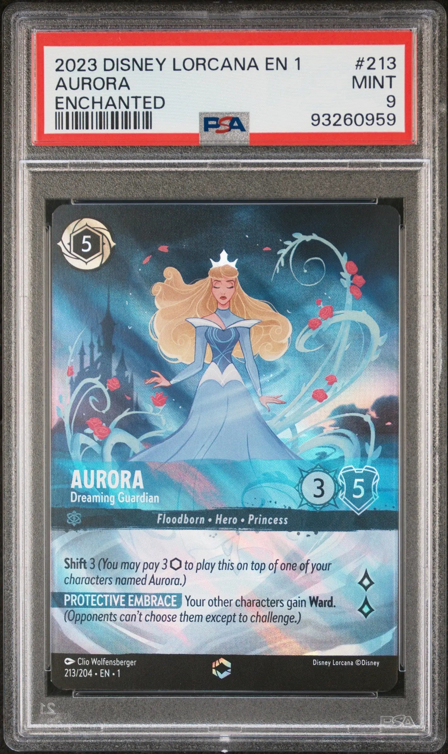 Aurora 2023 Disney Lorcana Enchanted PSA 9 Mint - Singles