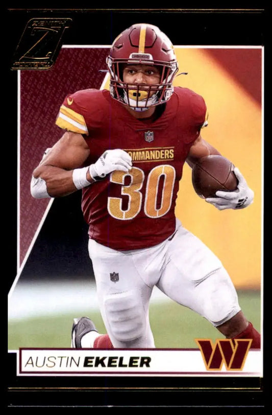 Football card of Austin Ekeler from Panini Zenith 2024 retail series