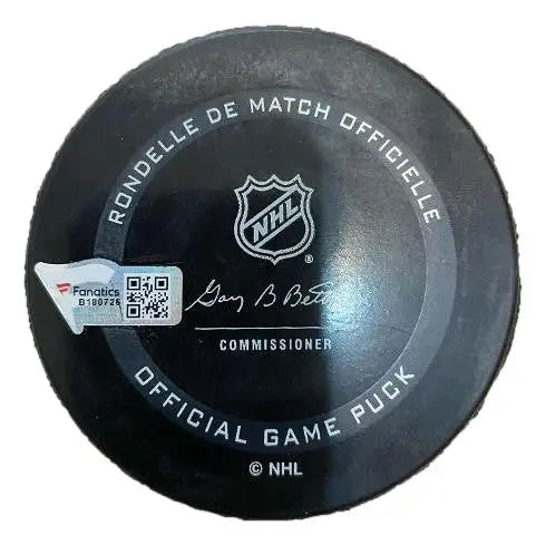 Austin Matthews Autographed 2022 NHL ASG Hockey Puck with league logo and signature