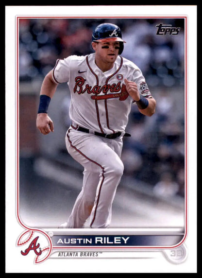 Austin Riley baseball card from 2022 Topps Atlanta Braves series