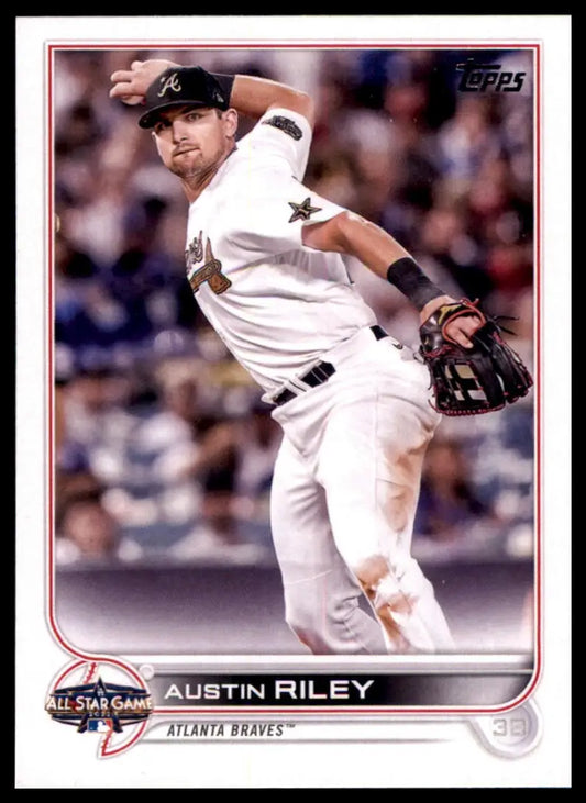 Baseball card of Austin Riley from Topps Update 2022 MLB All-Star Game series