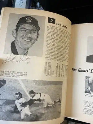 AUTO 1971 San Francisco Giants Yearbook Mays McCovey Marichal 24 Signatures JSA