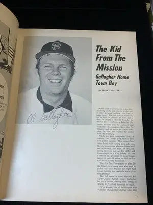 AUTO 1971 San Francisco Giants Yearbook Mays McCovey Marichal 24 Signatures JSA