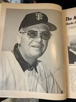 AUTO 1971 San Francisco Giants Yearbook Mays McCovey Marichal 24 Signatures JSA