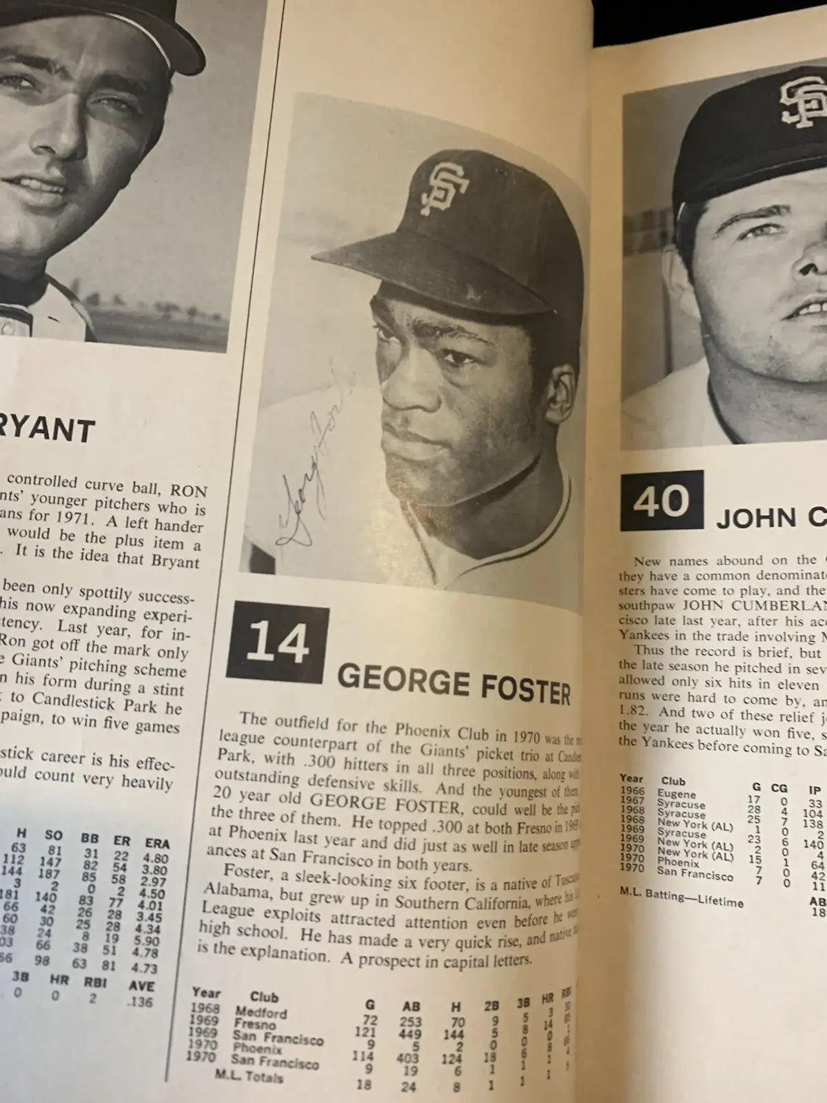 AUTO 1971 San Francisco Giants Yearbook Mays McCovey Marichal 24 Signatures JSA