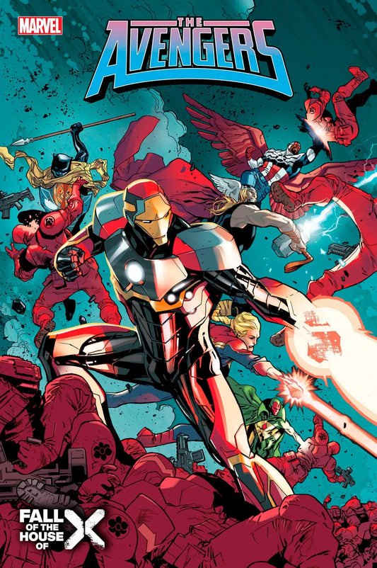 Comic book cover for Avengers #12 showcasing Marvel superheroes in action, ideal for trading cards