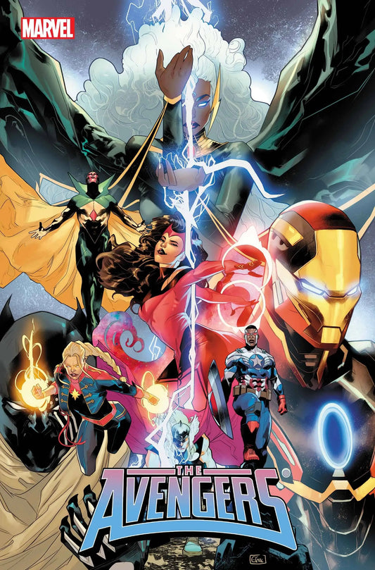 Marvel comic book cover of Avengers in action, perfect for trading cards collectors