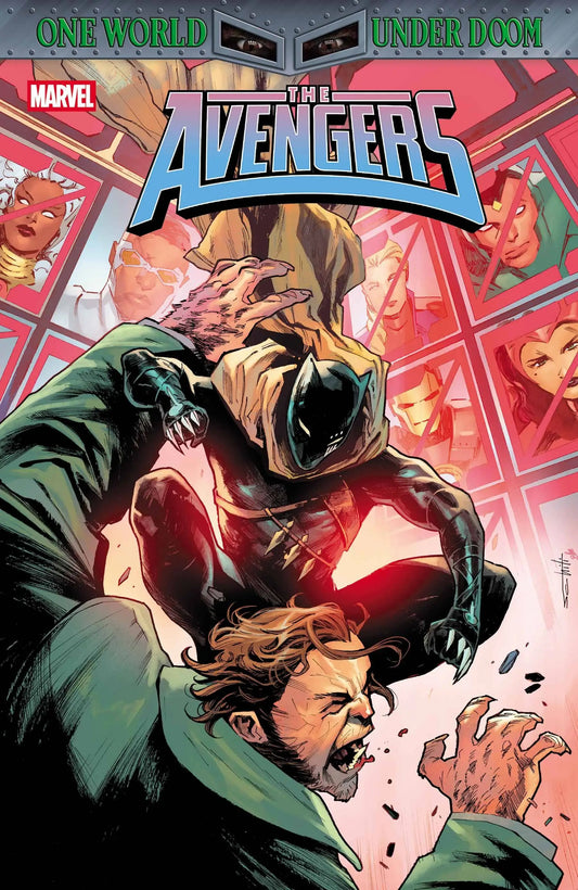 AVENGERS #27 comic book cover featuring Marvel superheroes in dynamic action scene