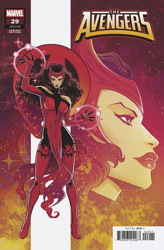 Scarlet Witch comic book cover from Avengers 29 Luciano Vecchio Scarlet Witch Variant