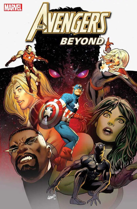 Avengers Beyond #1 Land Var Comic Book Cover Featuring Marvel Superheroes