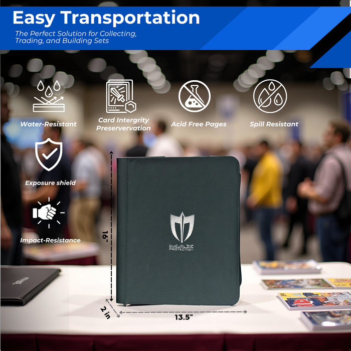 Max Pro Ultra Guardian Top Loader Binder | Holds 252 Standard 3″×4″ Sports & Pokemon Cards